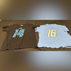 NFL Lions Men’s Black and Blue Tees